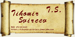 Tihomir Svirčev vizit kartica